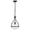 Nuvo Amado 1-Light Pendant 10 in. Matte Black Clear Glass 60/7817 - alternate 2